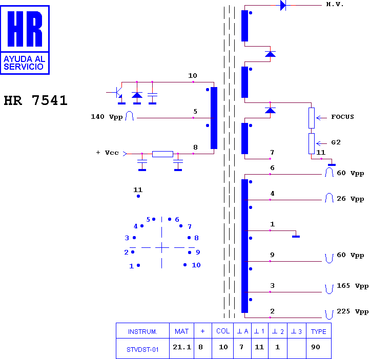 Schematic diagram for HR 7541