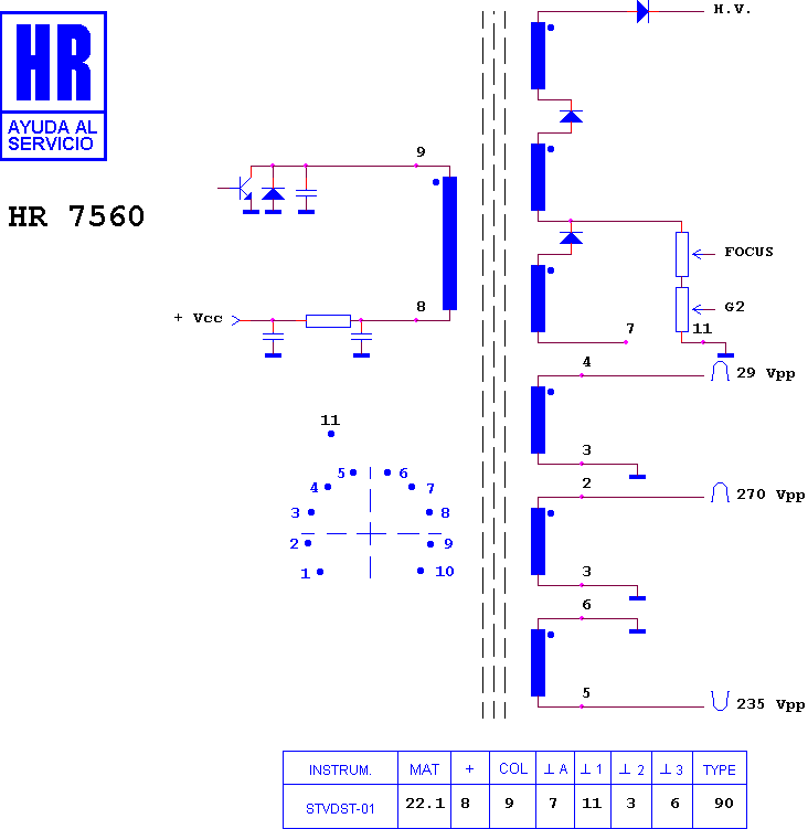 Schematic diagram for HR 7560