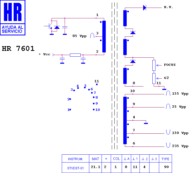 Schematic diagram for HR 7601