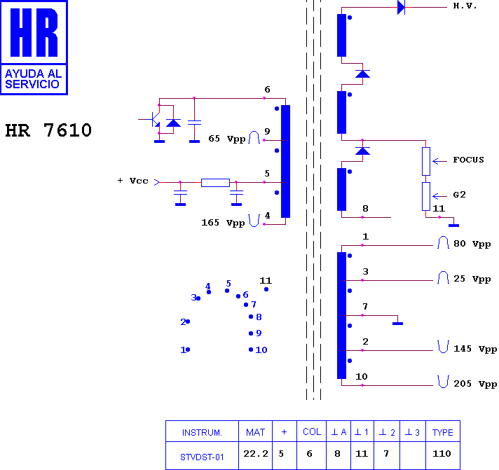 Schematic diagram for HR 7610