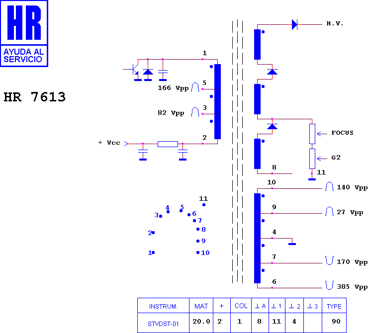 Schematic diagram for HR 7613