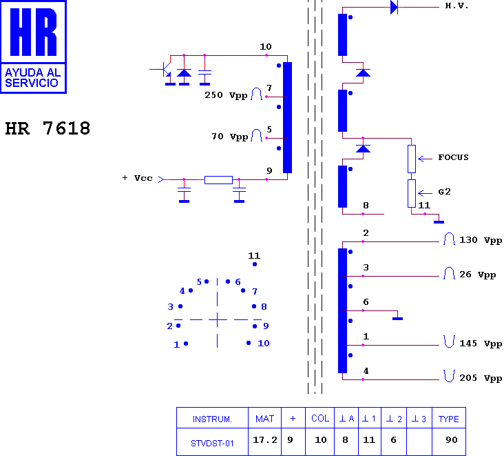 Schematic diagram for HR 7618