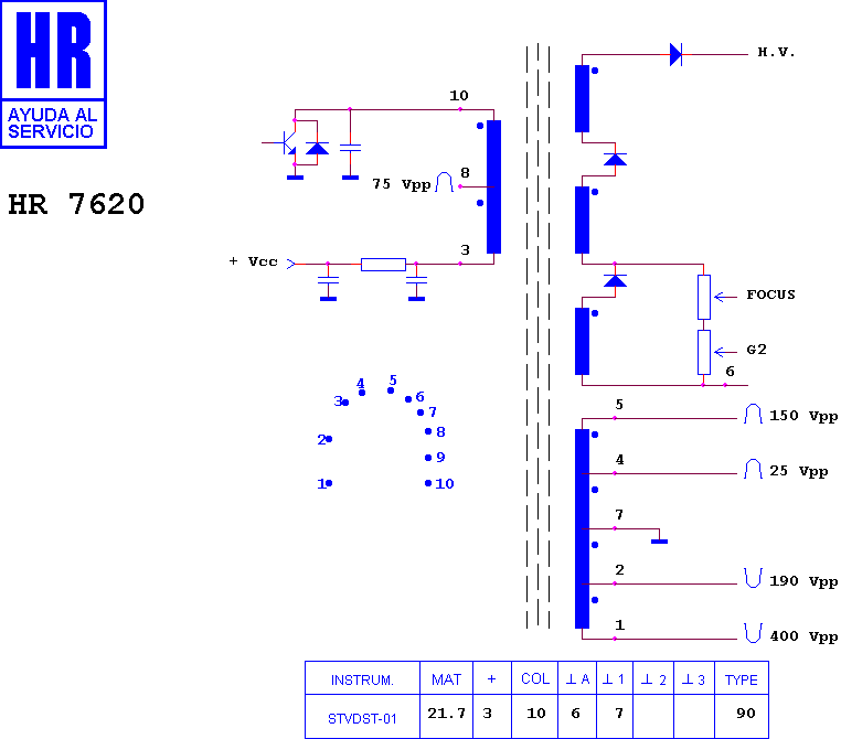 Schematic diagram for HR 7620