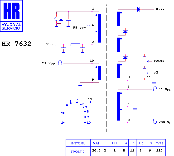 Schematic diagram for HR 7632