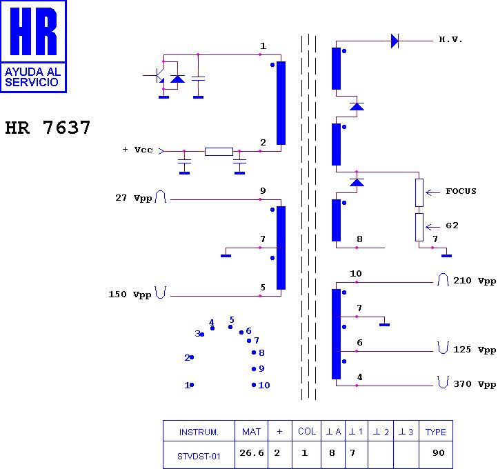 Schematic diagram for HR 7637