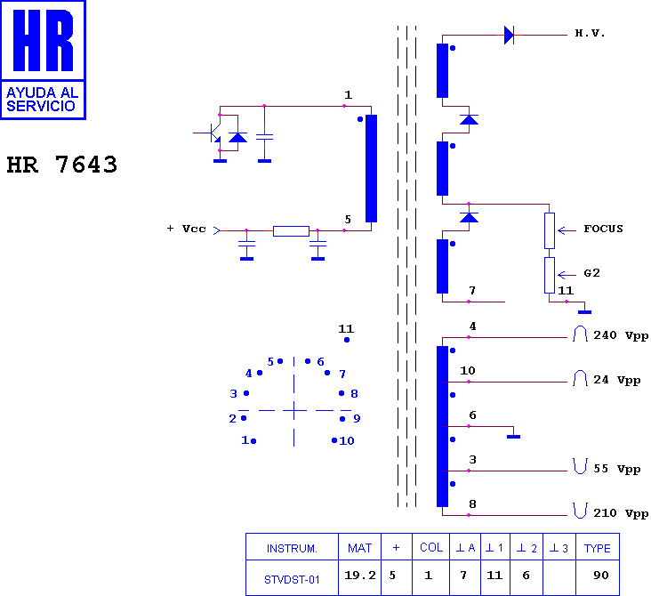 Schematic diagram for HR 7643