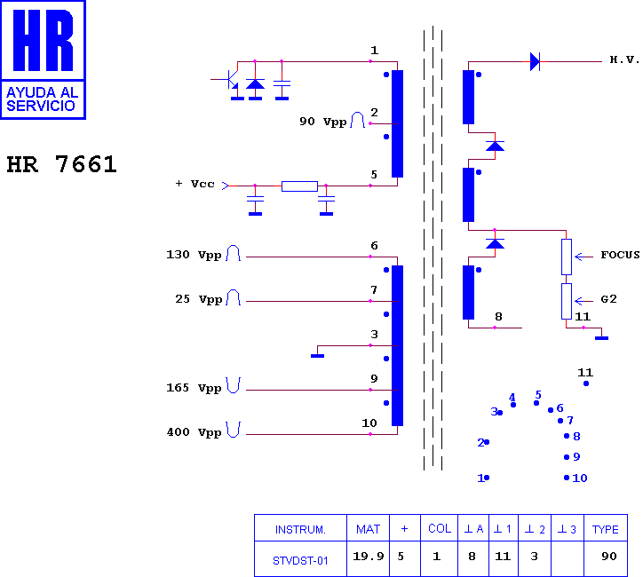 Schematic diagram for HR 7661
