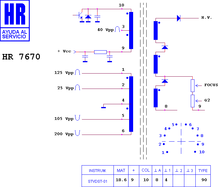 Schematic diagram for HR 7670