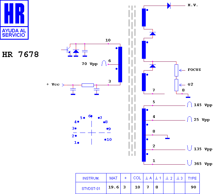 Schematic diagram for HR 7678
