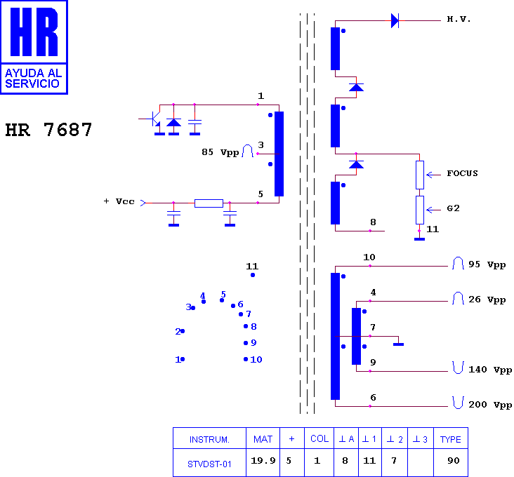 Schematic diagram for HR 7687