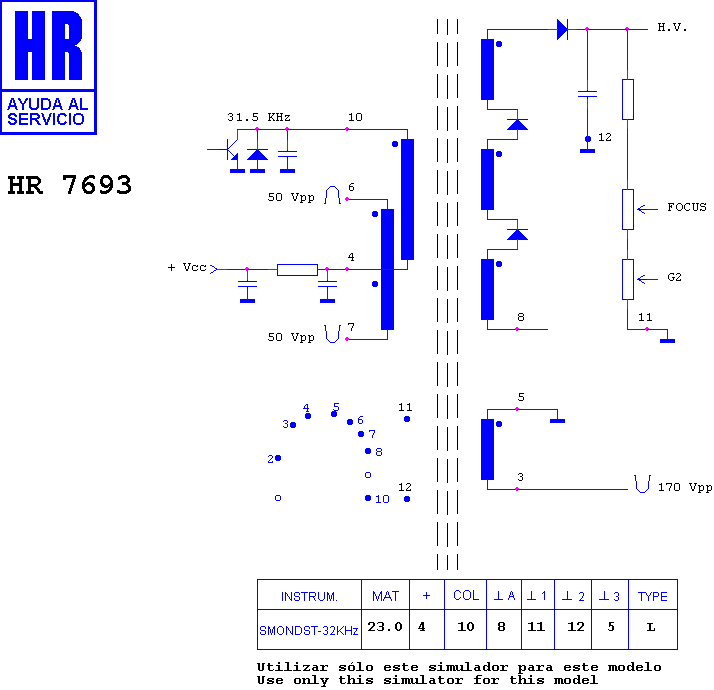 Schematic diagram for HR 7693