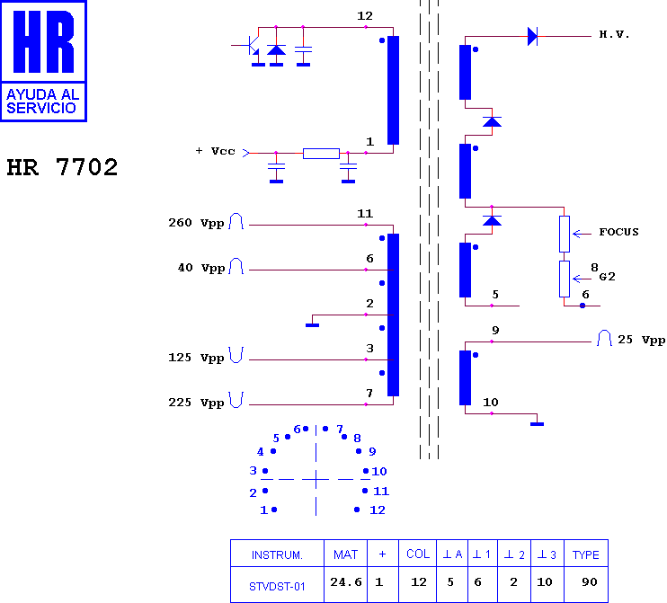 Schematic diagram for HR 7702