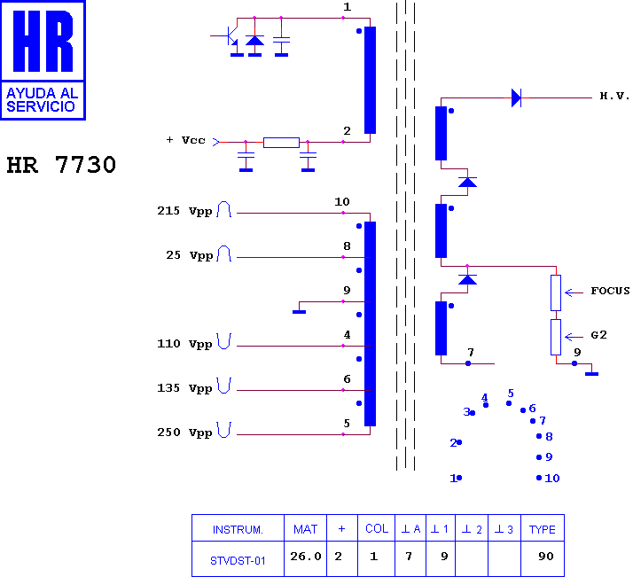 Schematic diagram for HR 7730