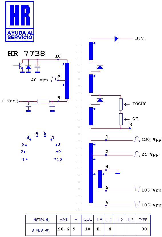 Schematic diagram for HR 7738