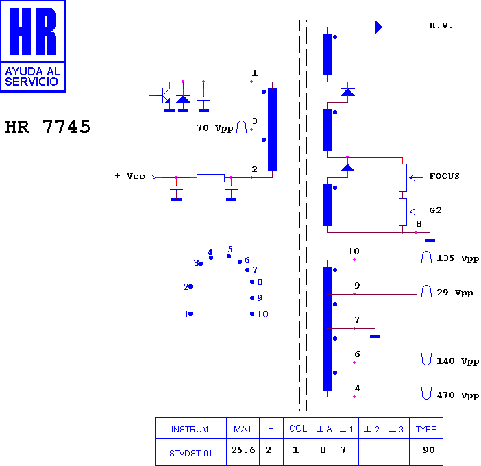 Schematic diagram for HR 7745