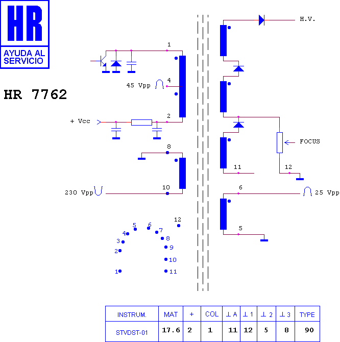 Schematic diagram for HR 7762