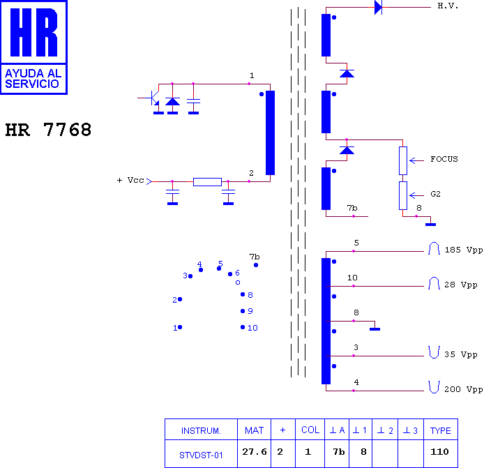 Schematic diagram for HR 7768