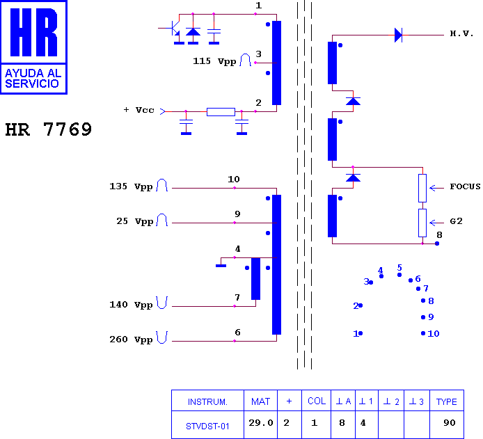 Schematic diagram for HR 7769