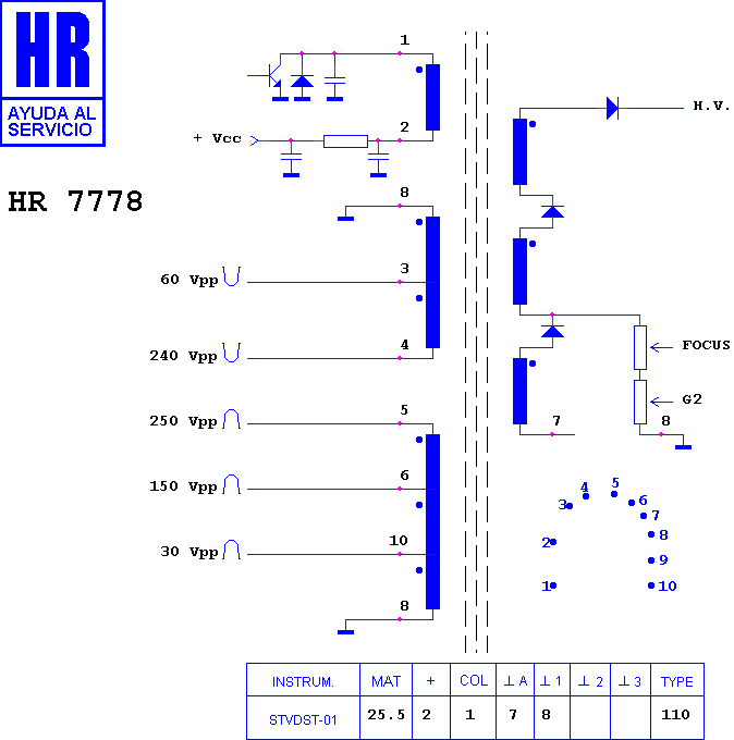 Schematic diagram for HR 7778