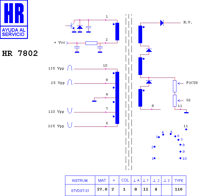 Schematic diagram for HR 7802