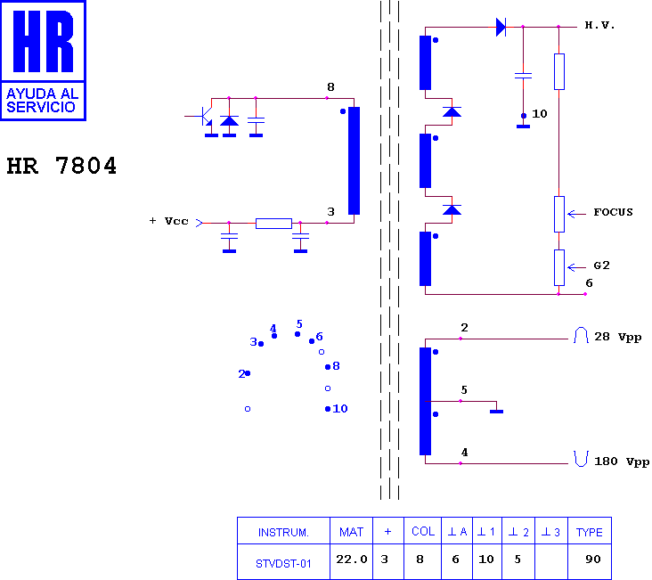 Schematic diagram for HR 7804