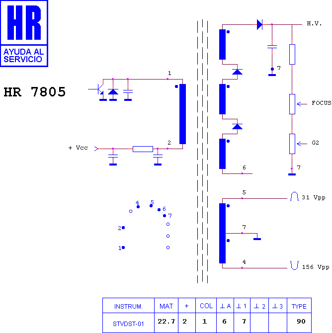 Schematic diagram for HR 7805