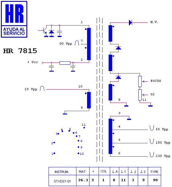 Schematic diagram for HR 7815