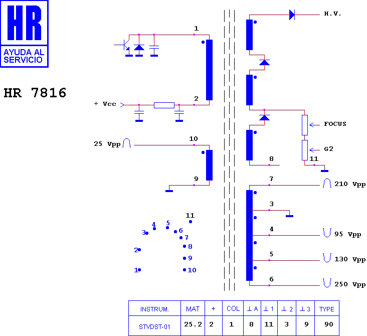 Schematic diagram for HR 7816