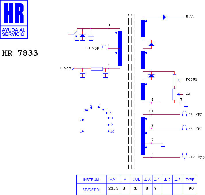 Schematic diagram for HR 7833