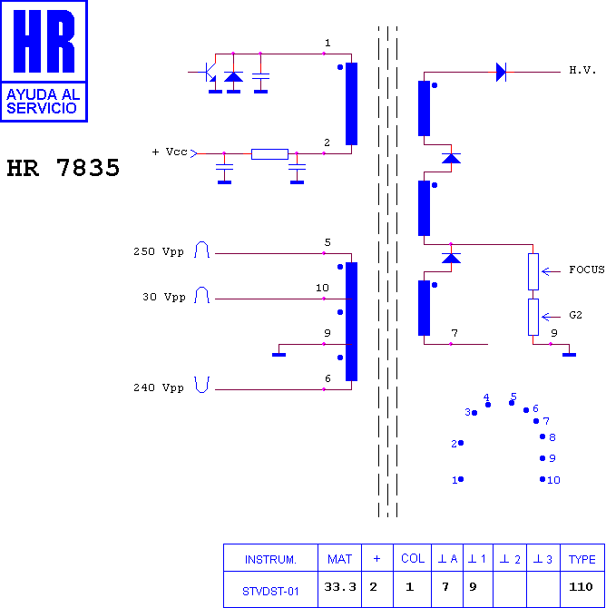 Schematic diagram for HR 7835