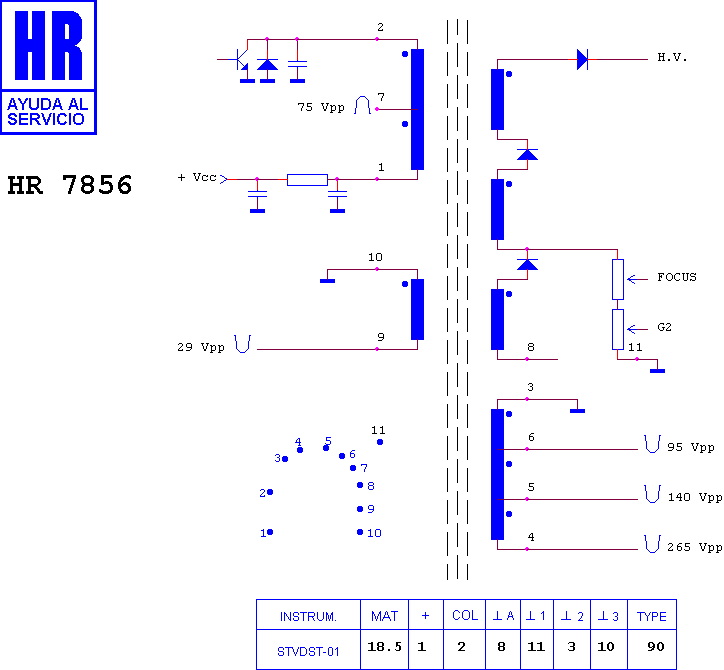 Schematic diagram for HR 7856