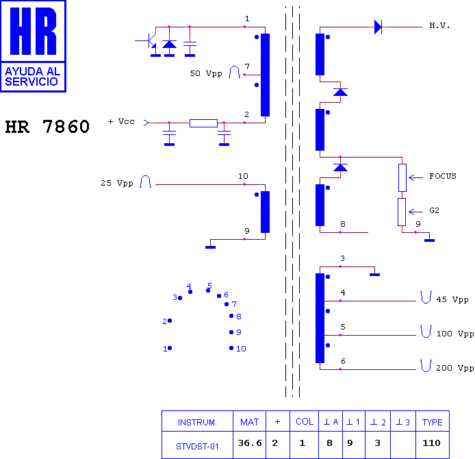 Schematic diagram for HR 7860