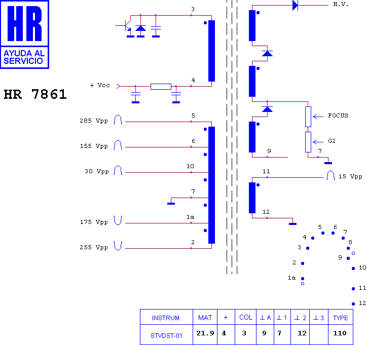 Schematic diagram for HR 7861