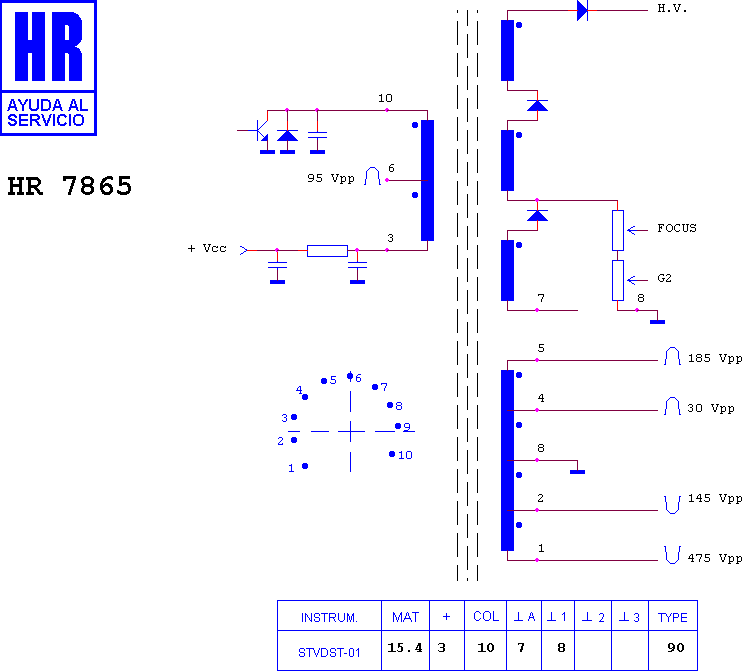 Schematic diagram for HR 7865