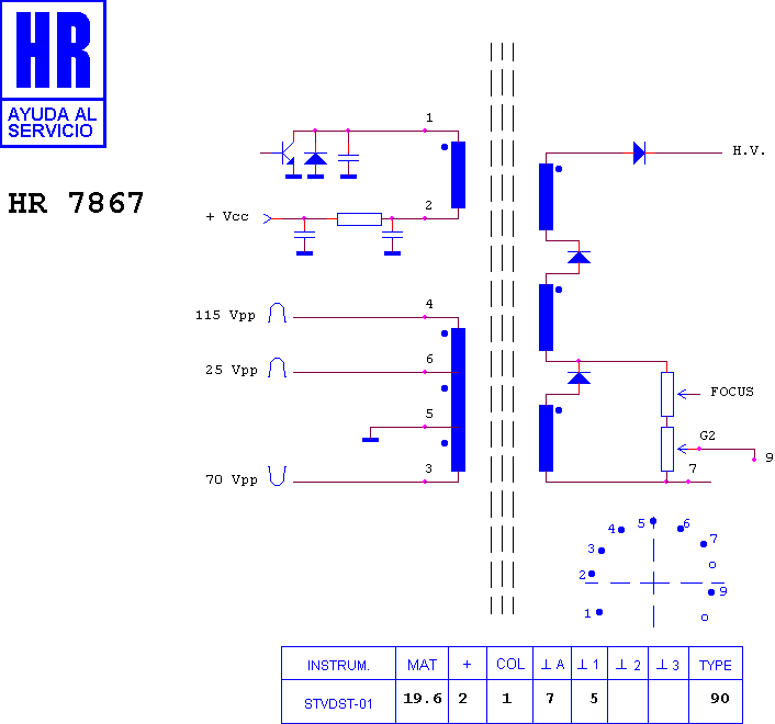Schematic diagram for HR 7867