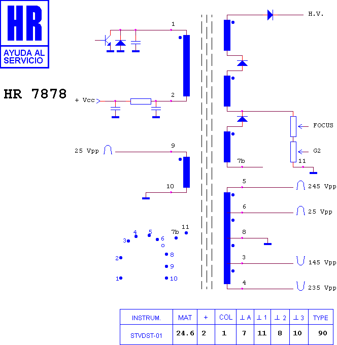 Schematic diagram for HR 7878