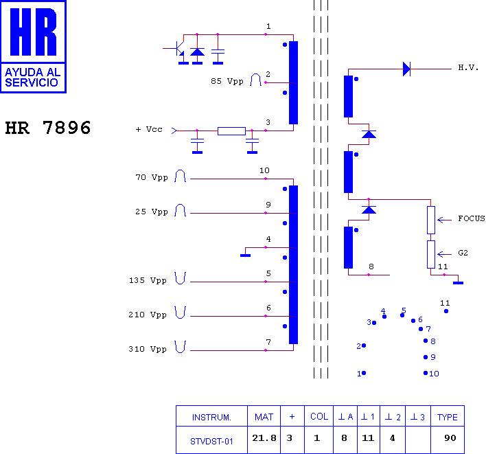 Schematic diagram for HR 7896