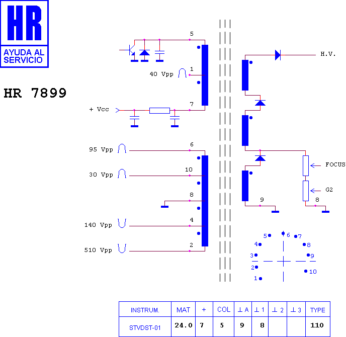 Schematic diagram for HR 7899