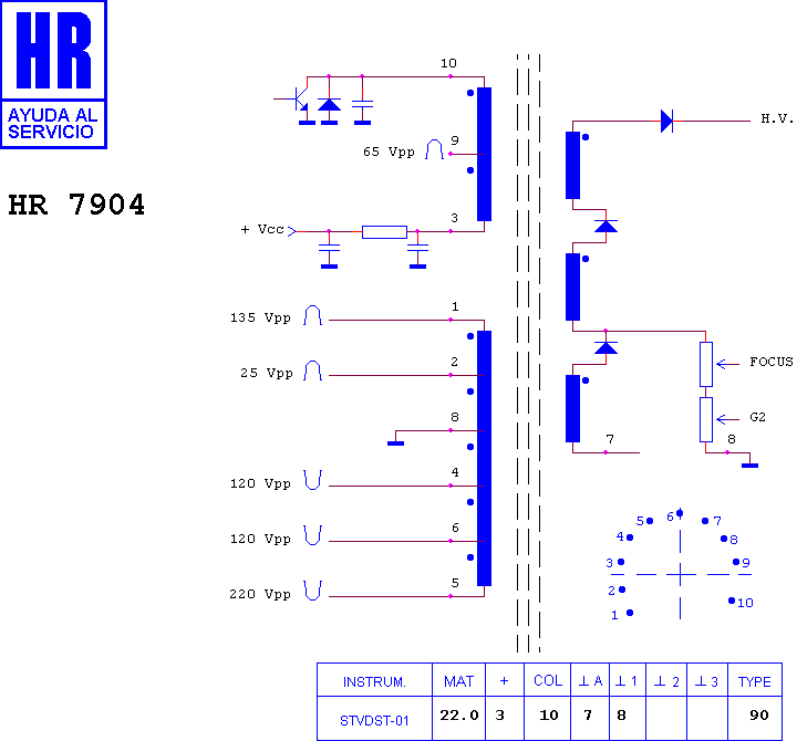 Schematic diagram for HR 7904