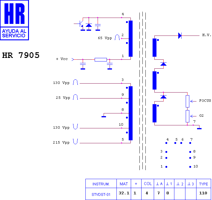 Schematic diagram for HR 7905