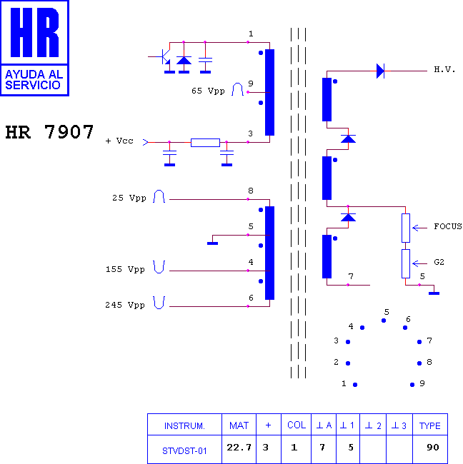 Schematic diagram for HR 7907