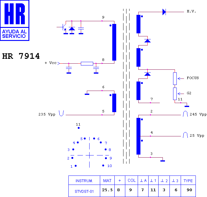 Schematic diagram for HR 7914