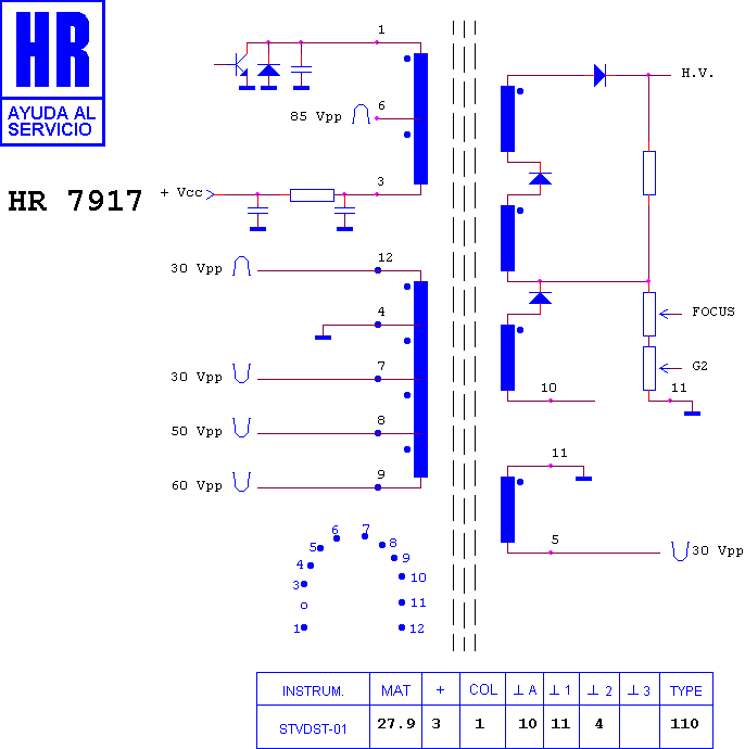 Schematic diagram for HR 7917