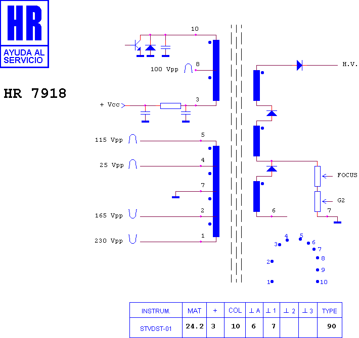Schematic diagram for HR 7918