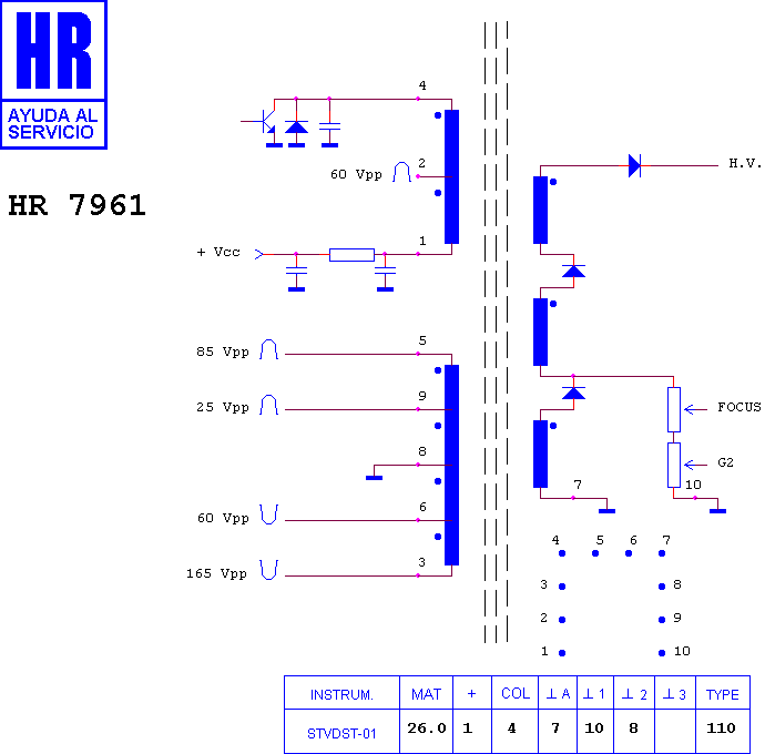 Schematic diagram for HR 7961