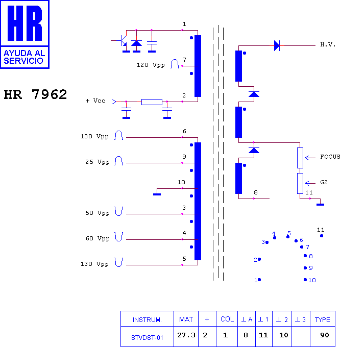 Schematic diagram for HR 7962