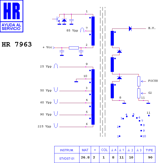 Schematic diagram for HR 7963
