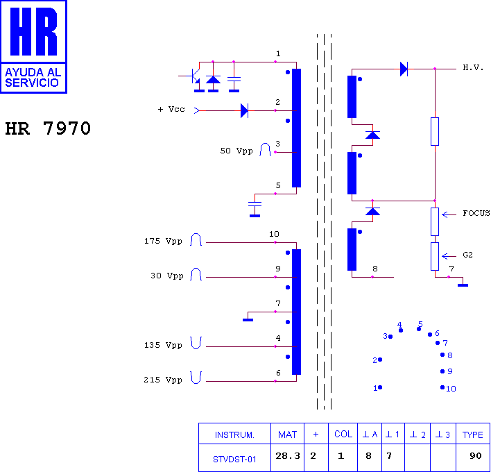 Schematic diagram for HR 7970