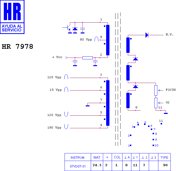 Schematic diagram for HR 7978