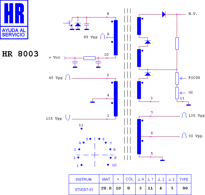 Schematic diagram for HR 8003